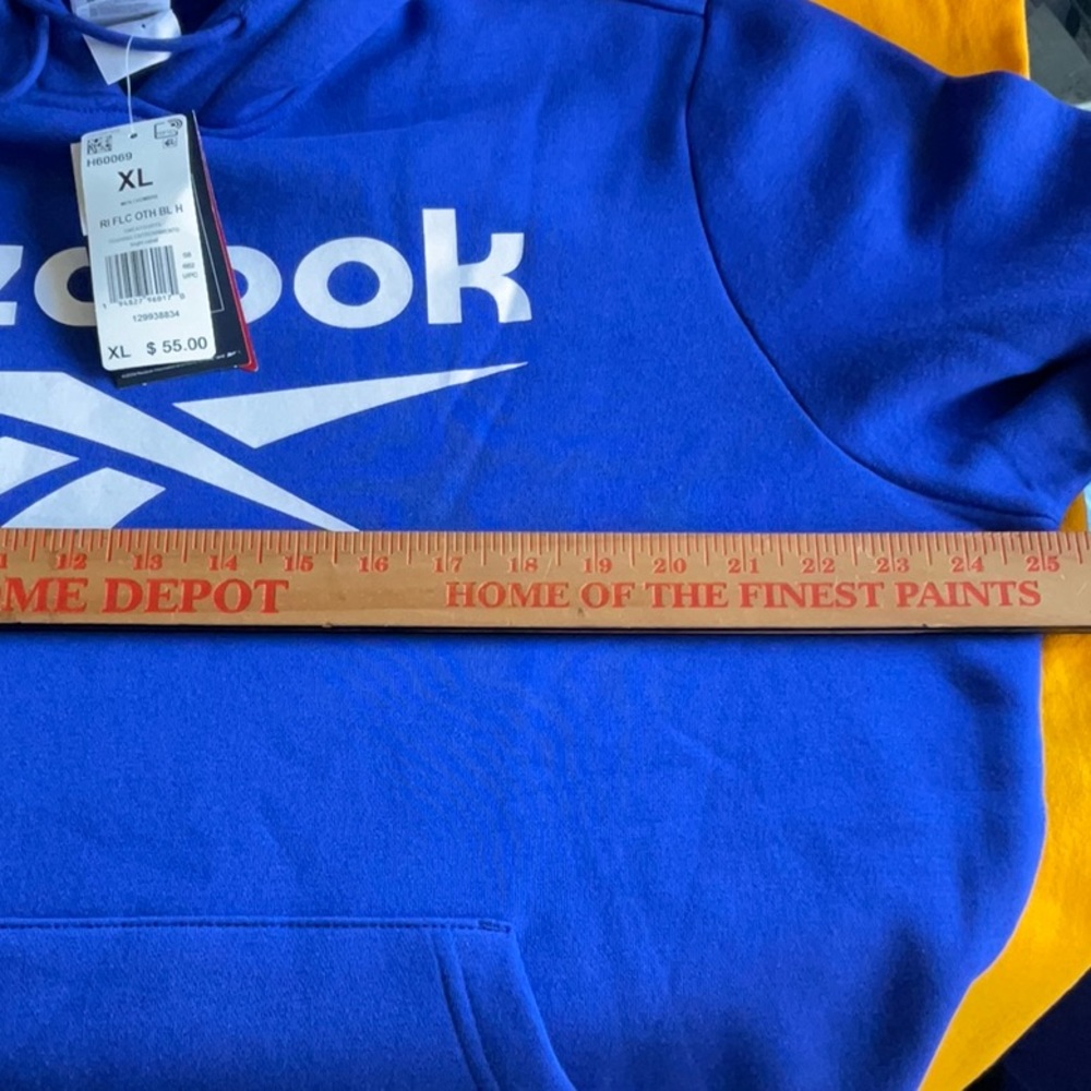 Reebok Bright Cobalt Training Hoodie in Sizes M and XL, NWT - Picture 6 of 16